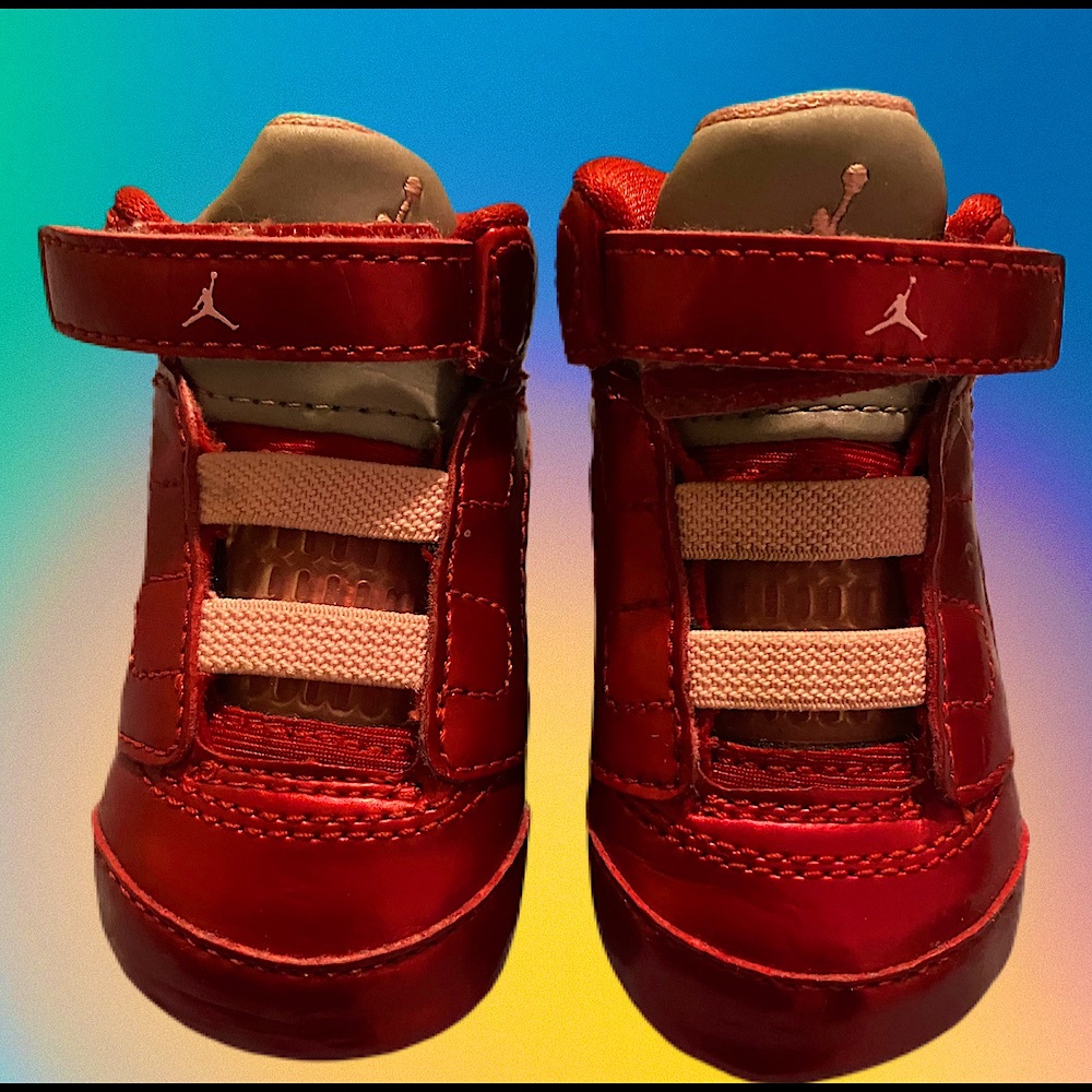 Nike Air Jordan V 5 Valentine's Day Red Pink Sneakers Shoes Toddler Baby Sz 1C
